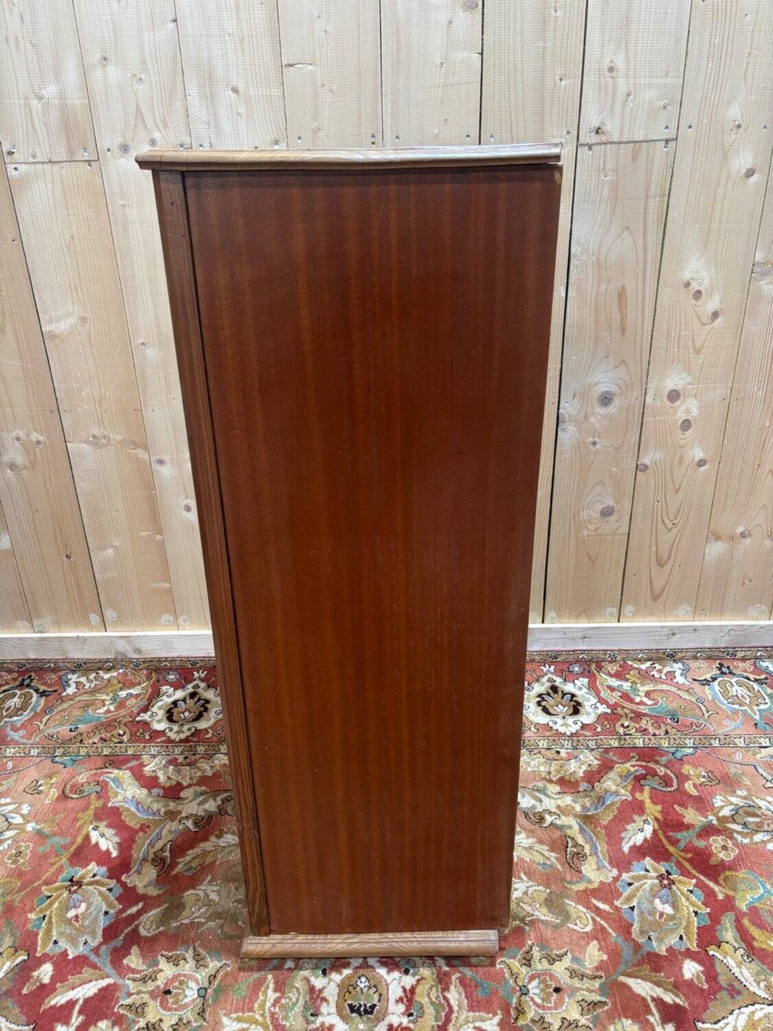 1950s curtain cabinet - Functionalist design in oak