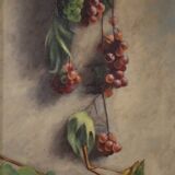 Italian still life painting signed and dated 1919
