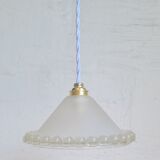 Vintage glass pendant lamp