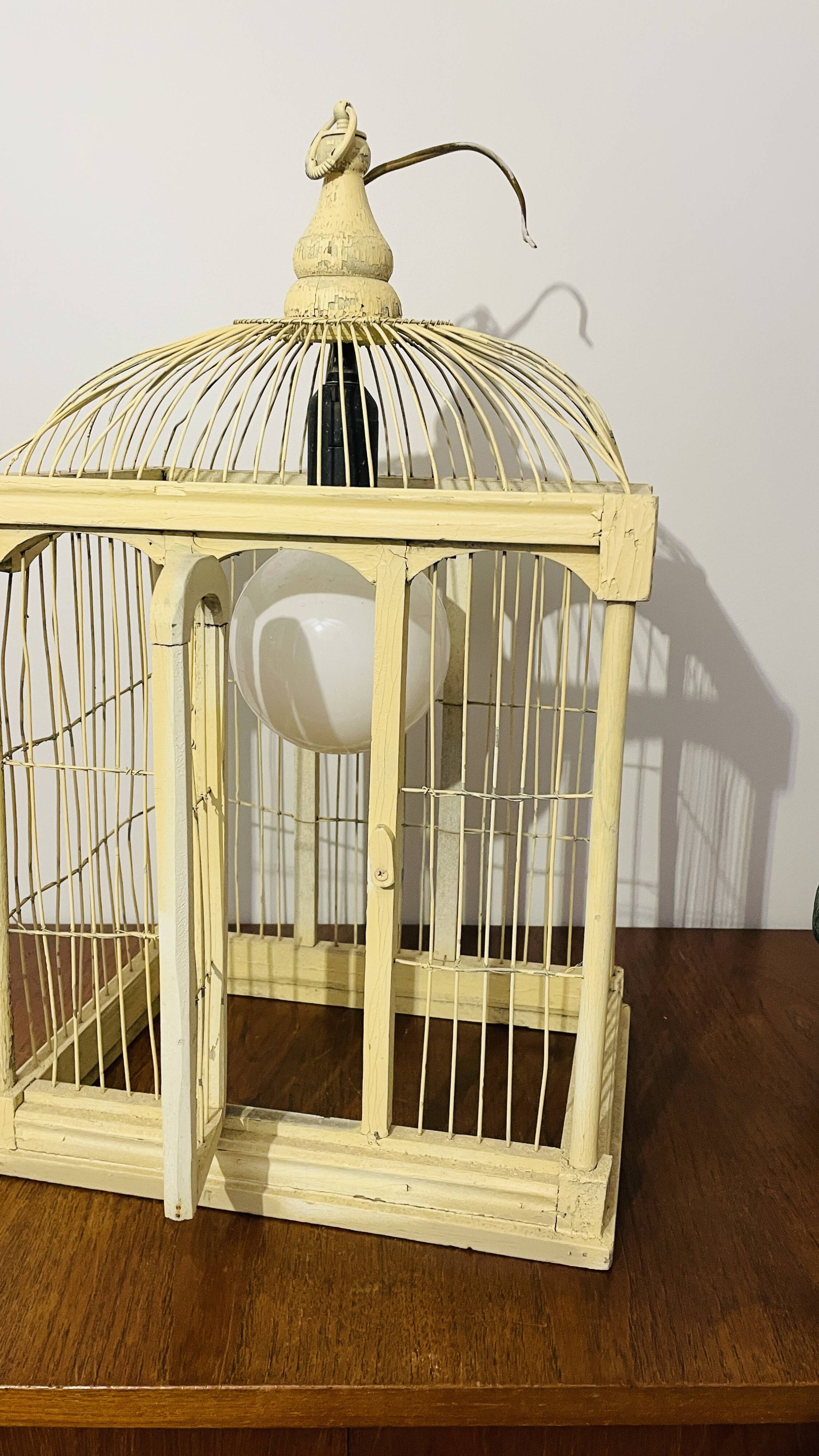 Vintage birdcage for decoration.