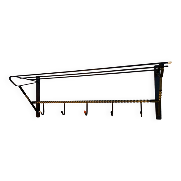 Portemanteau en fer forgé, années 50-60