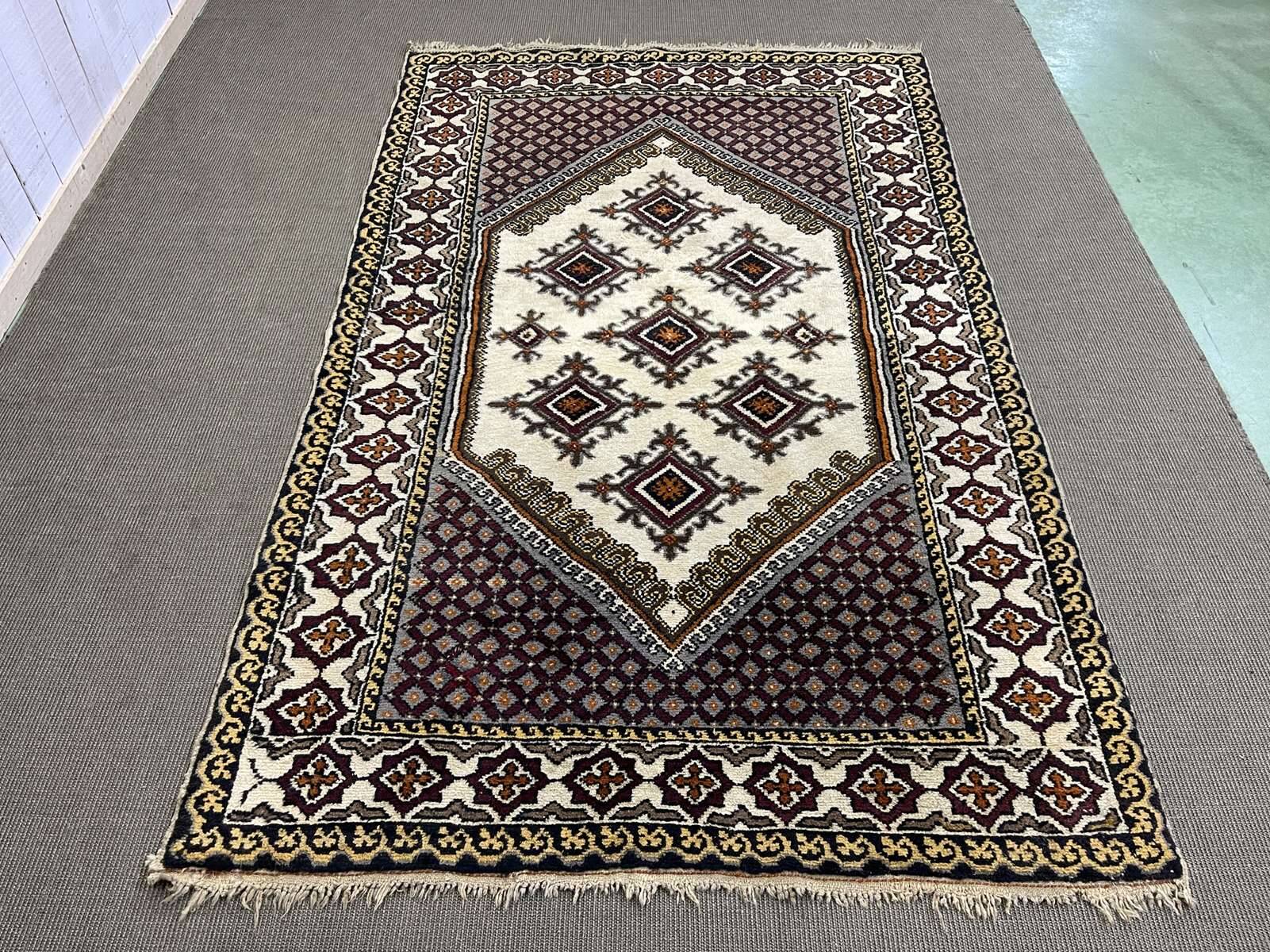 Moroccan handmade wool rug