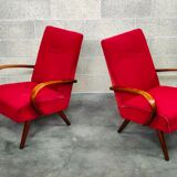 Paire de fauteuils 6952 par Jaroslav Smidek pour Ton, ex Tchécoslovaquie