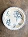 Shallow round plate Lunéville in blue ironstone, "Tulip" service.