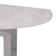 Contemporary Pair of Demilune Consoles Made Of White Quartz & Steel
