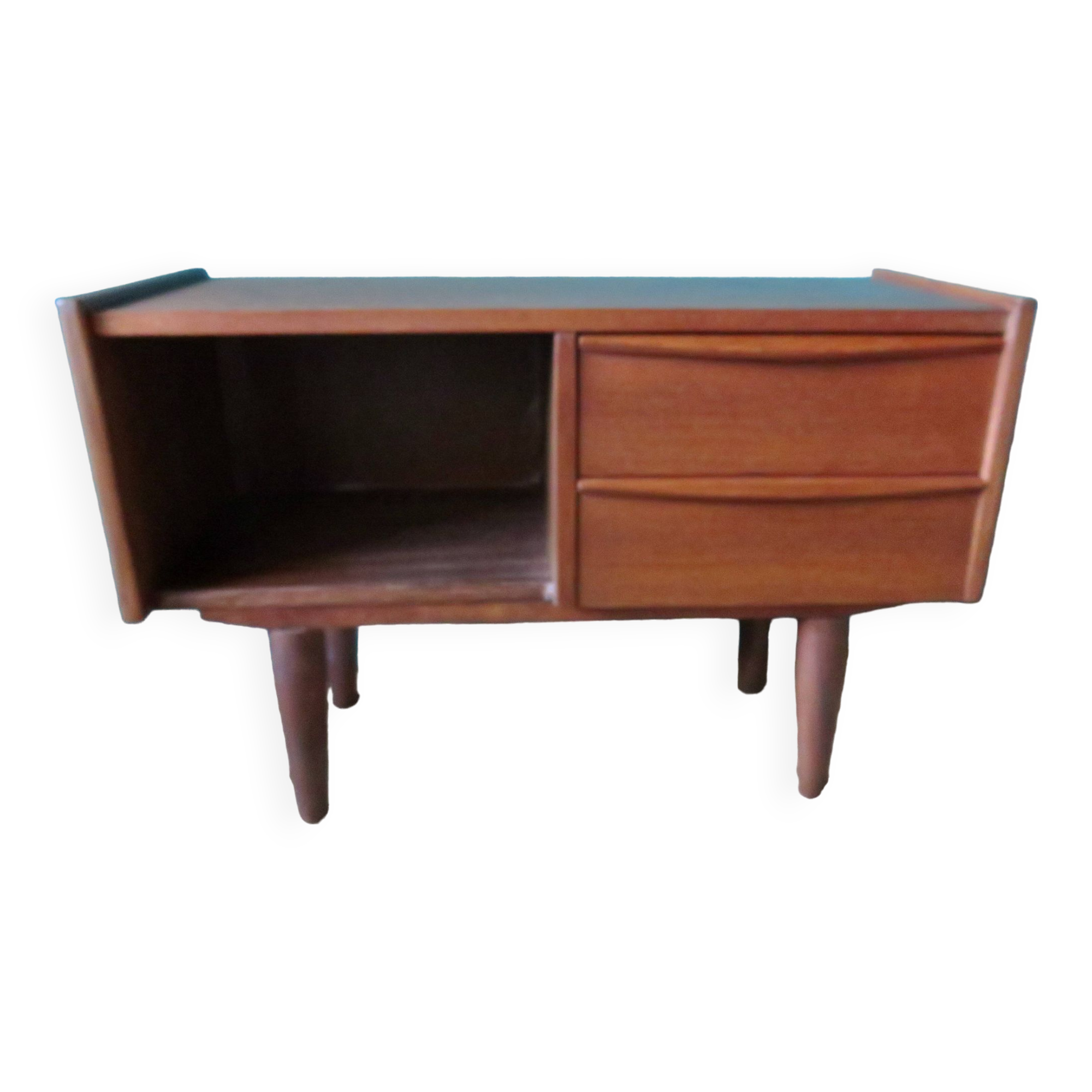Small chest of drawers or entrance console in teak. Denmark 1960