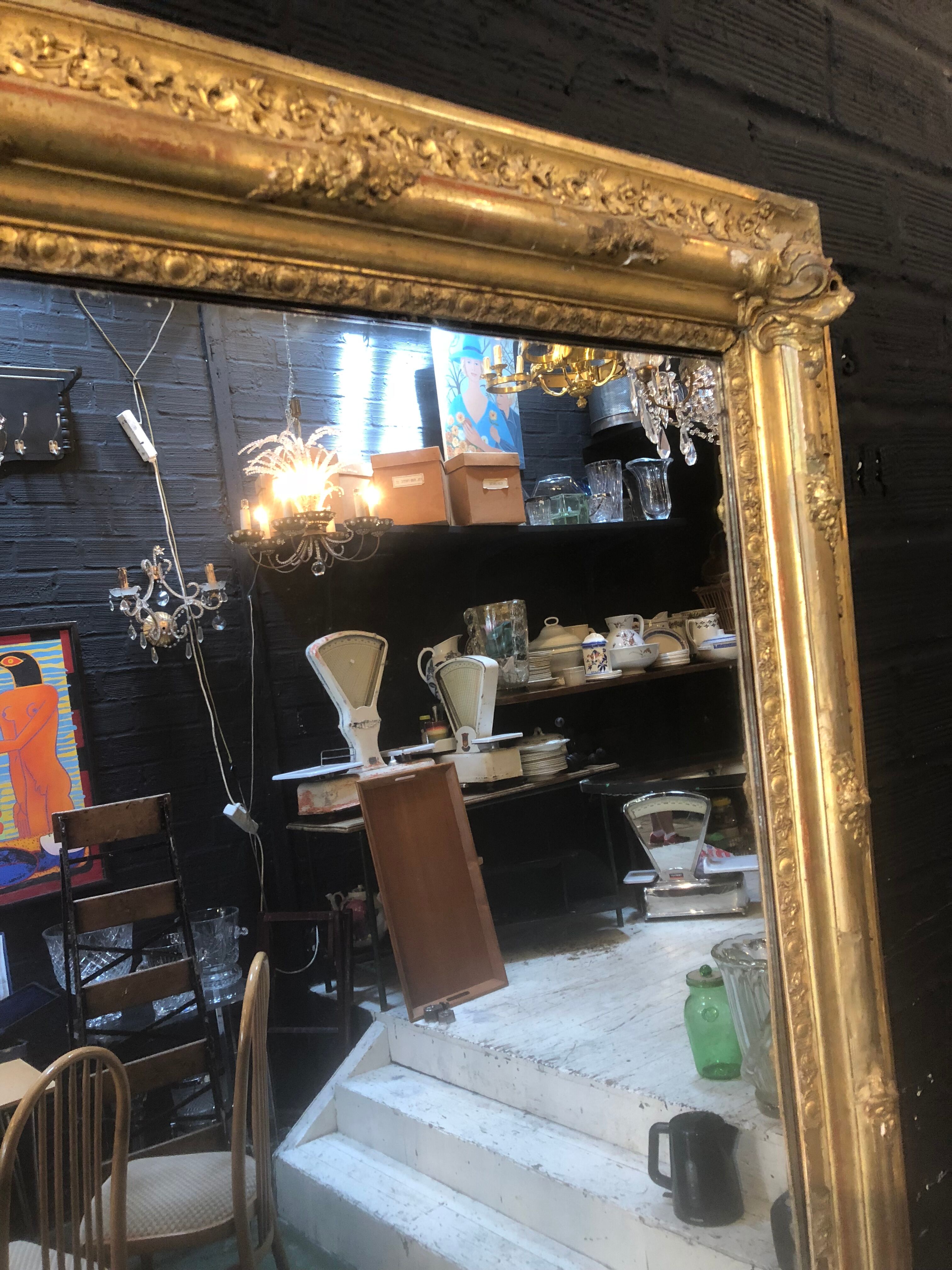 Miroir doré 140x205cm