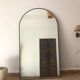 Black arch mirror 180x100 cm