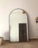 Black arch mirror 180x100 cm