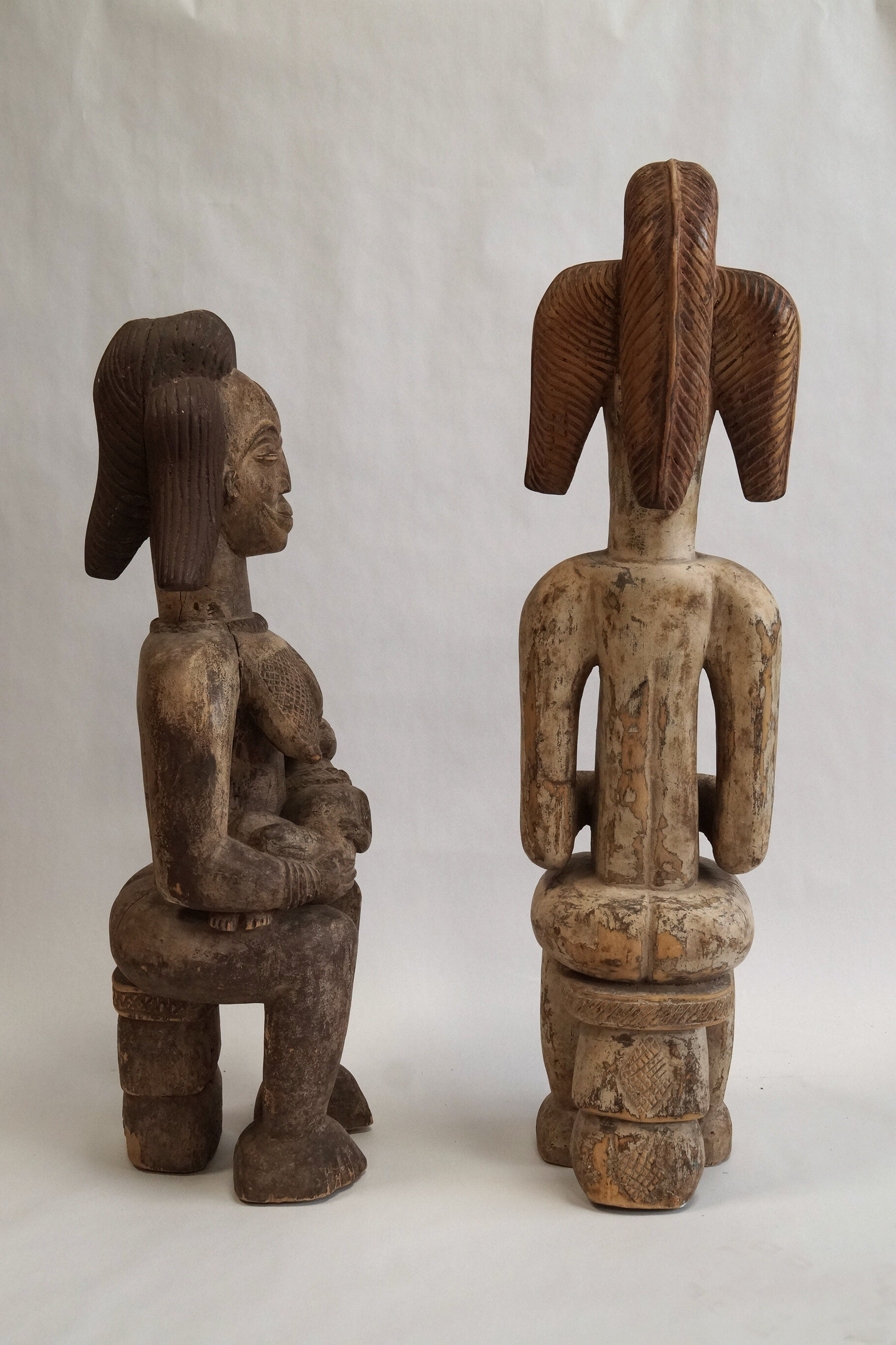 Pair of statues from Gabon