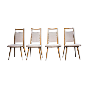 Chaises à manger vintage cherry
