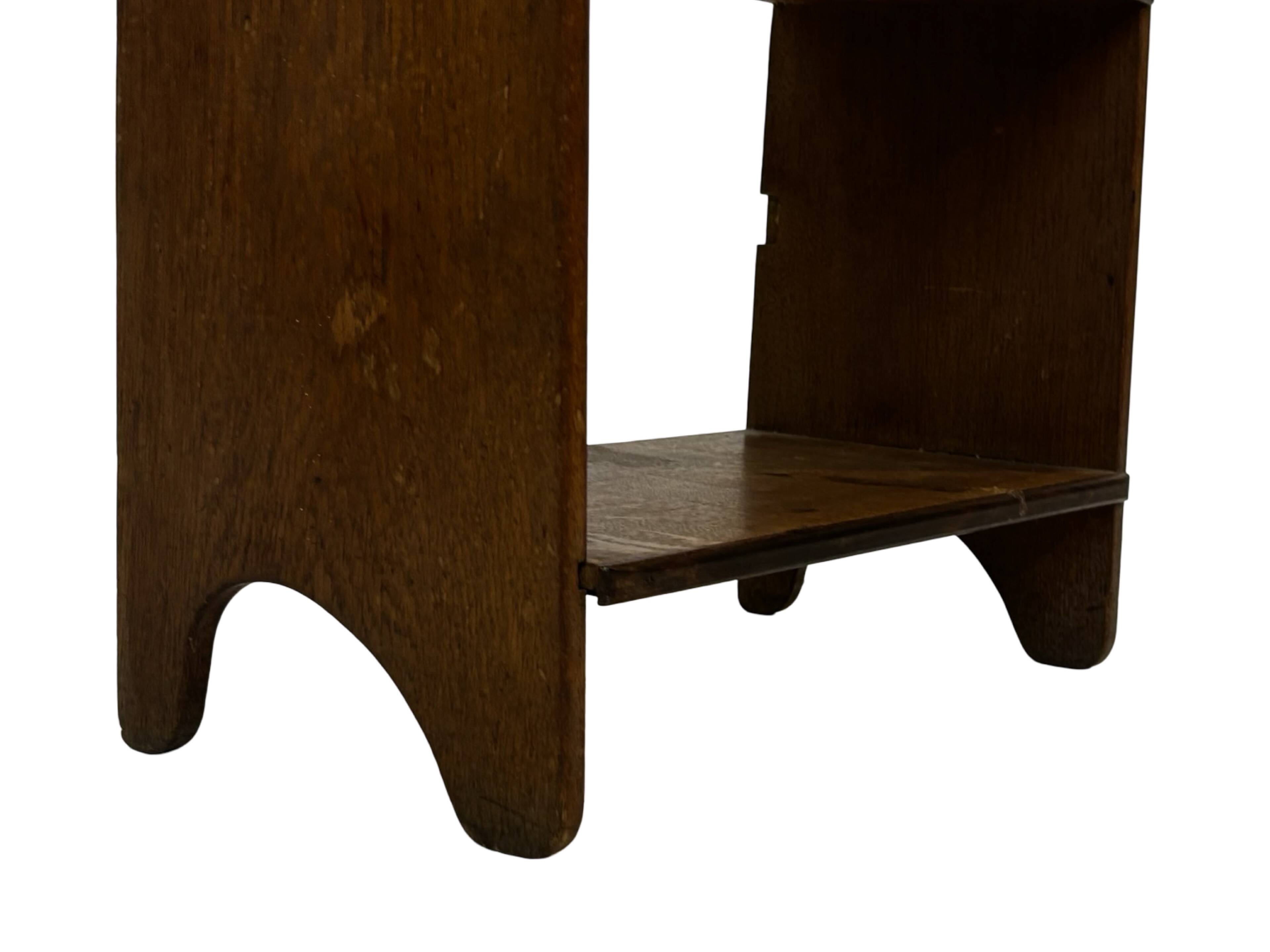 Art Deco Oak compact bookcase minimalist design