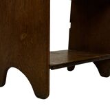 Art Deco Oak compact bookcase minimalist design