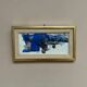 Original Swedish Oil on Panel – "Blue Composition" by Gunnar Nordström – Signed – Vintage and Framed – 24.5 × 18.5 cm (9.6 in × 7.3 in)