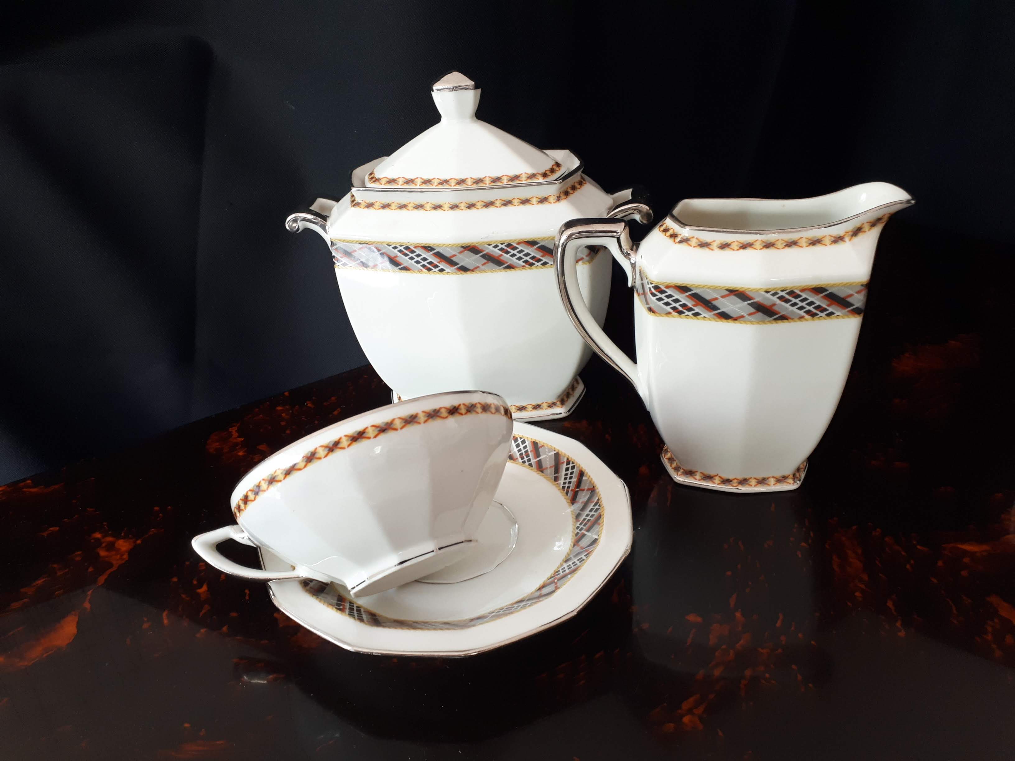 Art deco porcelain service Bernardaud Limoges