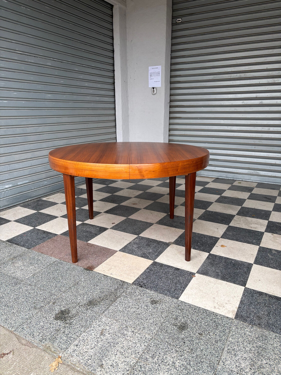 Table extensible en teck vintage