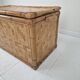 Mid-Century Italian Woven Rattan and Bamboo Blanket Chest or Trunk, 1970's