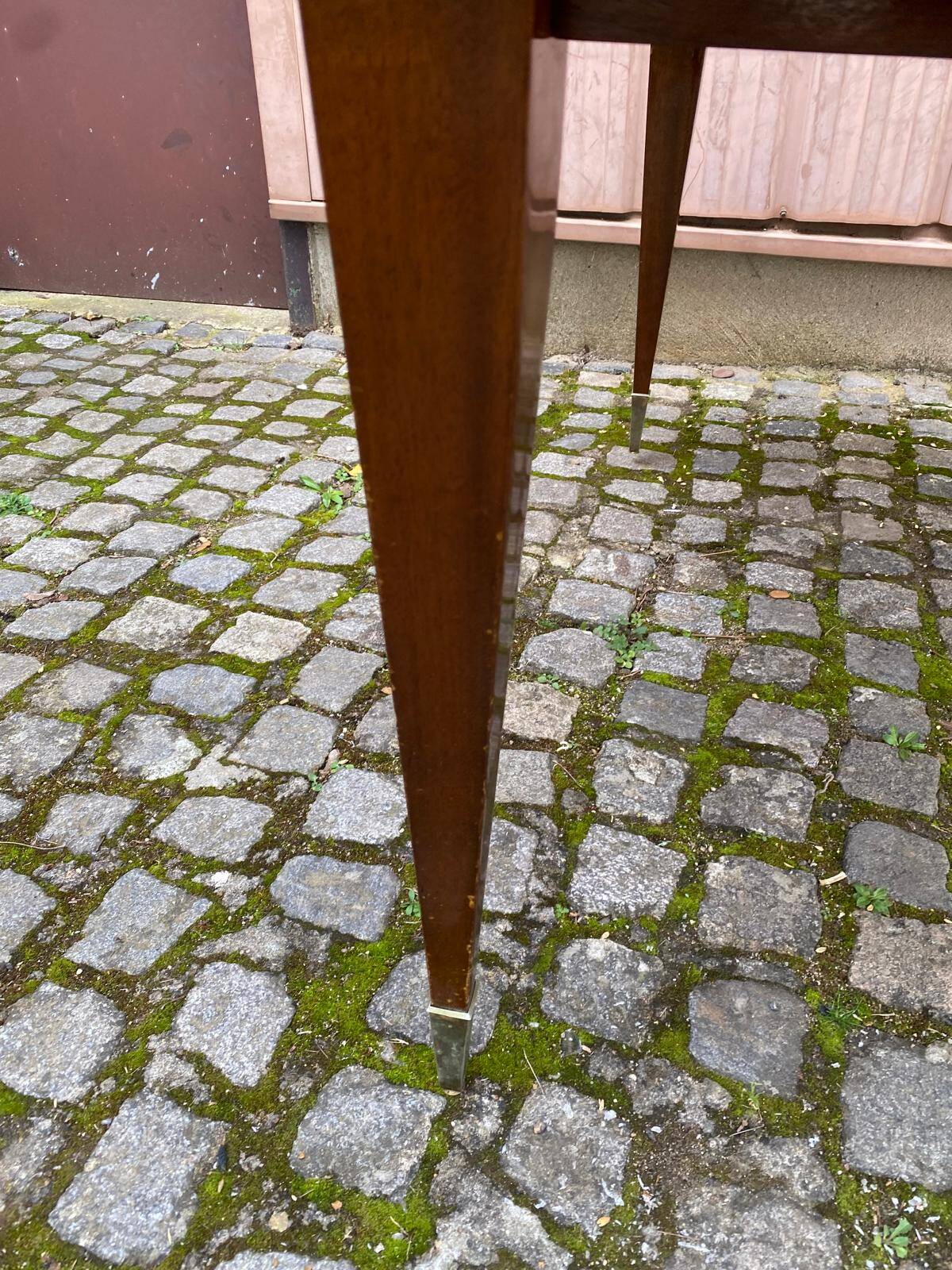 Table à manger scandinave extensible bois et palissandre laquée 150cm