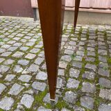 Table à manger scandinave extensible bois et palissandre laquée 150cm