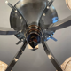 Vintage art deco chandelier, chrome and pink glass, vintage 1930
