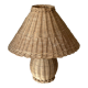 Lampe rotin vintage annees 60