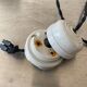 Lot 3 old conical suspensions in industrial steel