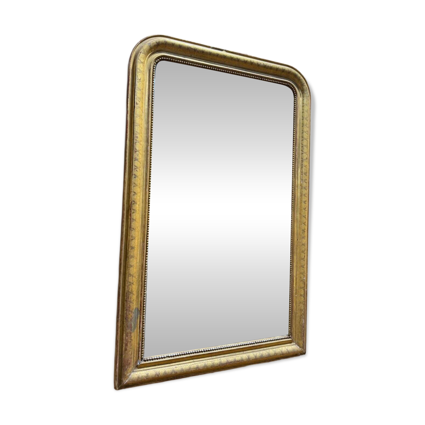 Fireplace mirror – Louis-Philippe period – Gilded stucco wood