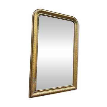 Fireplace mirror – Louis-Philippe period – Gilded stucco wood