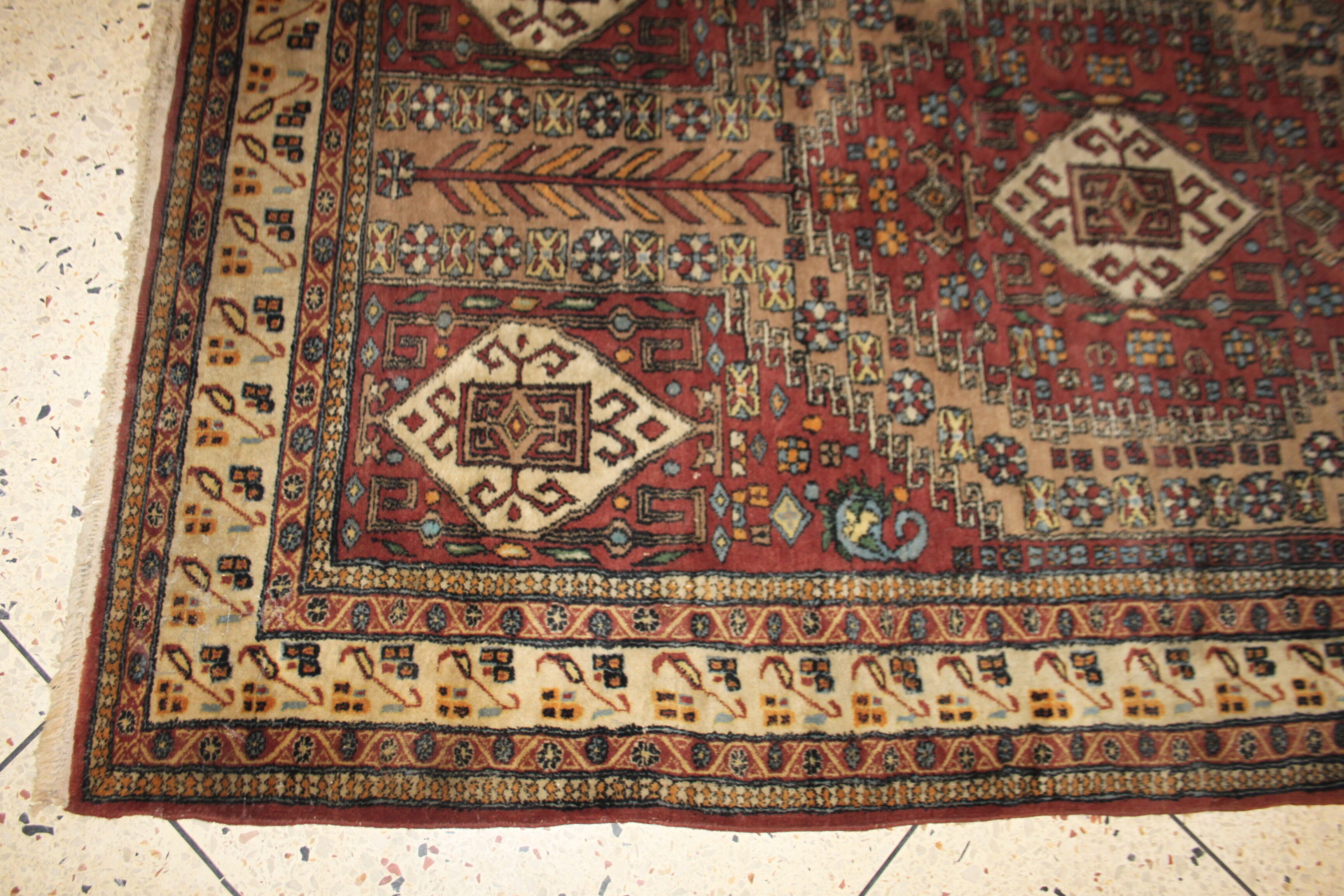 Ancien tapis oriental 200x122cm