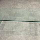 Modernist tempered glass coffee table