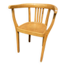 Viennese curved wood desk chair style fischel thonet 1950