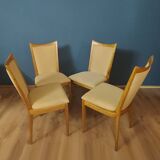 Ensemble de 4 chaises modernes, Danemark, années 1950