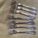 Antique silver metal fish cutlery
