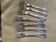Antique silver metal fish cutlery