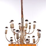 Sciolari Pendant lamp for Boulanger with 18 lights, 1960
