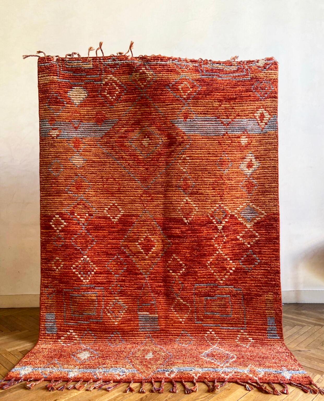 Tapis berbère terracotta