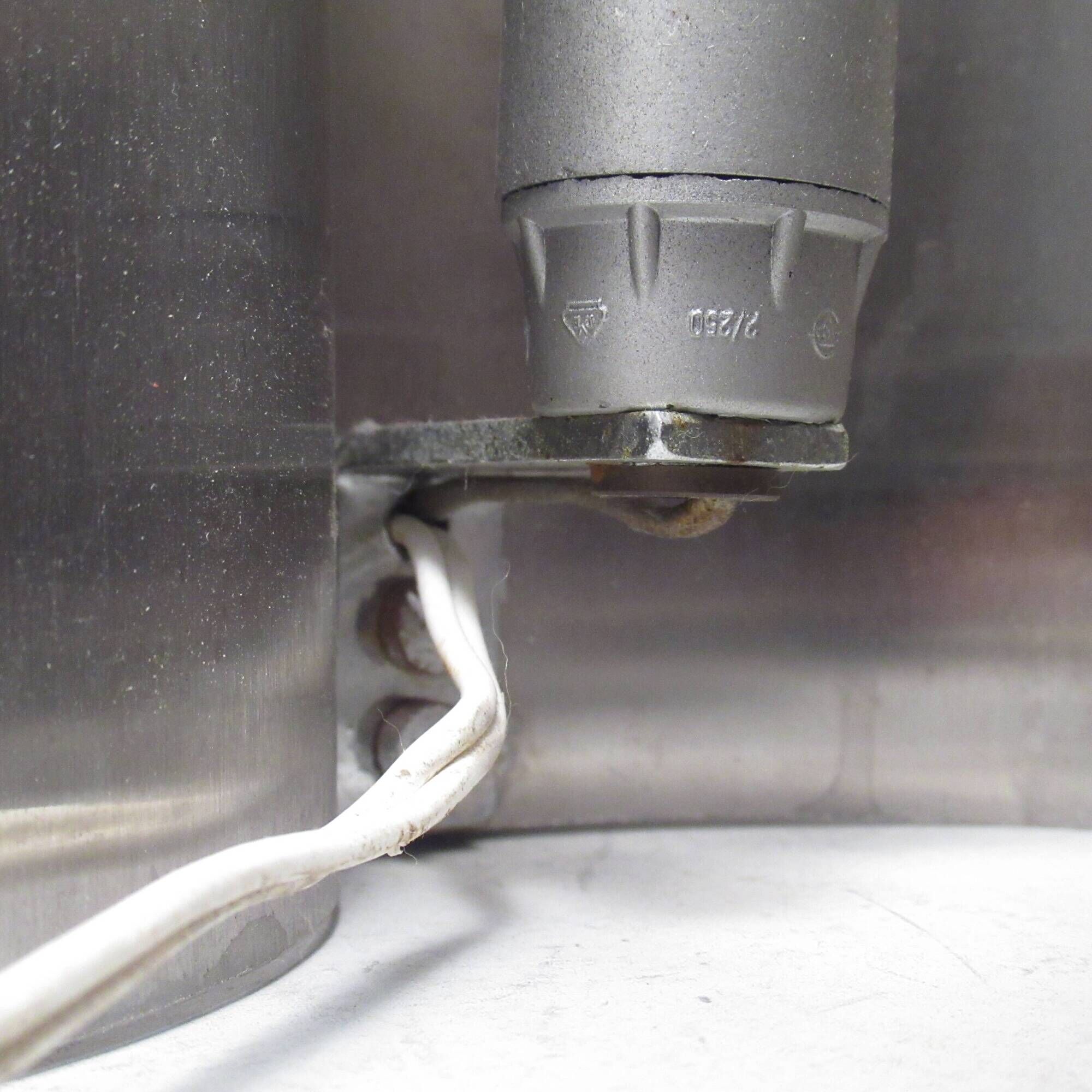 Steel turbine lamp circa 1970