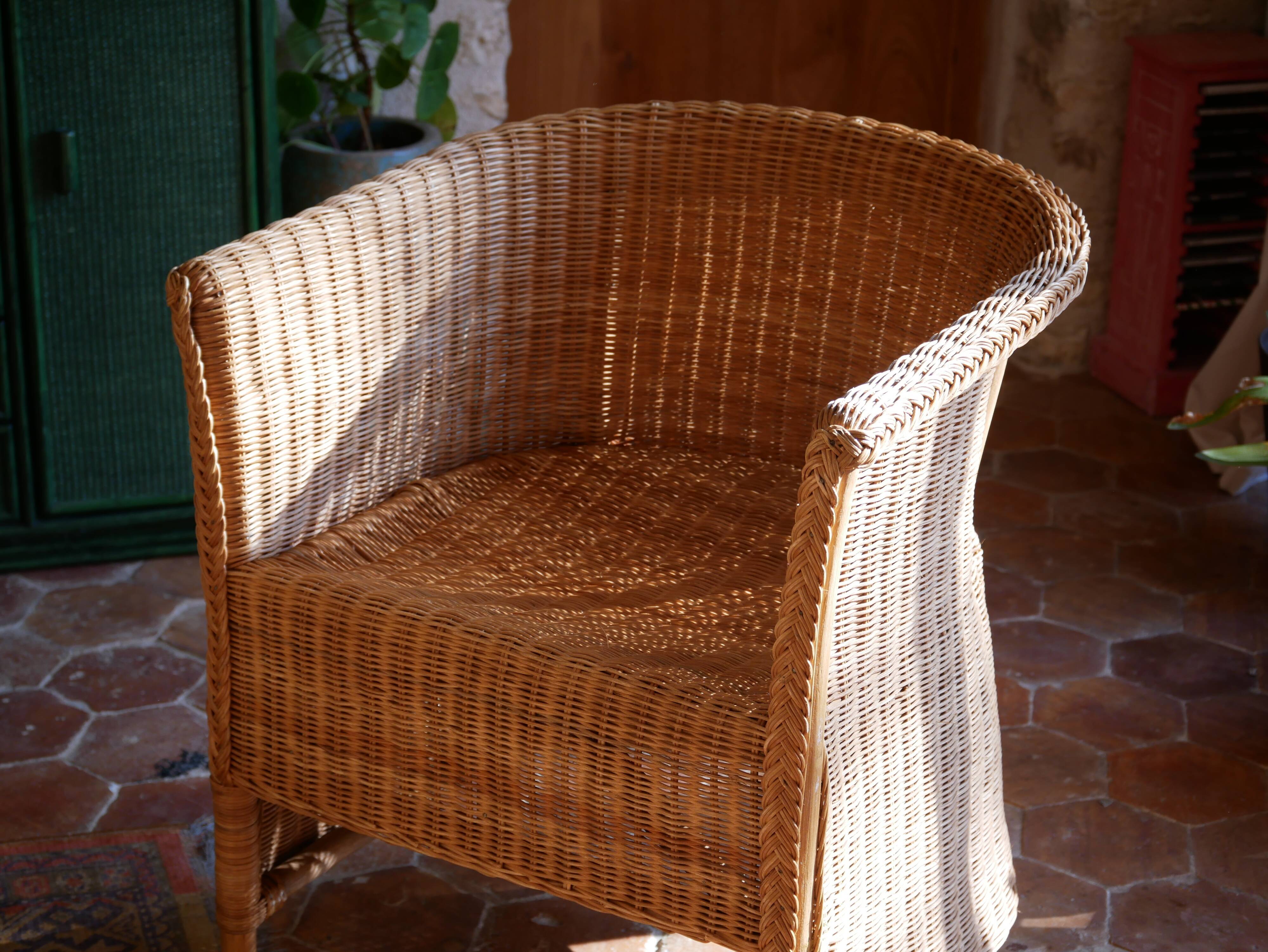 Rattan armchair