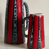 2 pichets, vases vintage en céramique d’art Luc Vallauris