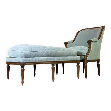 Duchesse brisée de style Louis XVI vers 1900