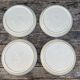 Set of 4 stoneware plates-Manufacture Pornic MBFA-Décor MIA