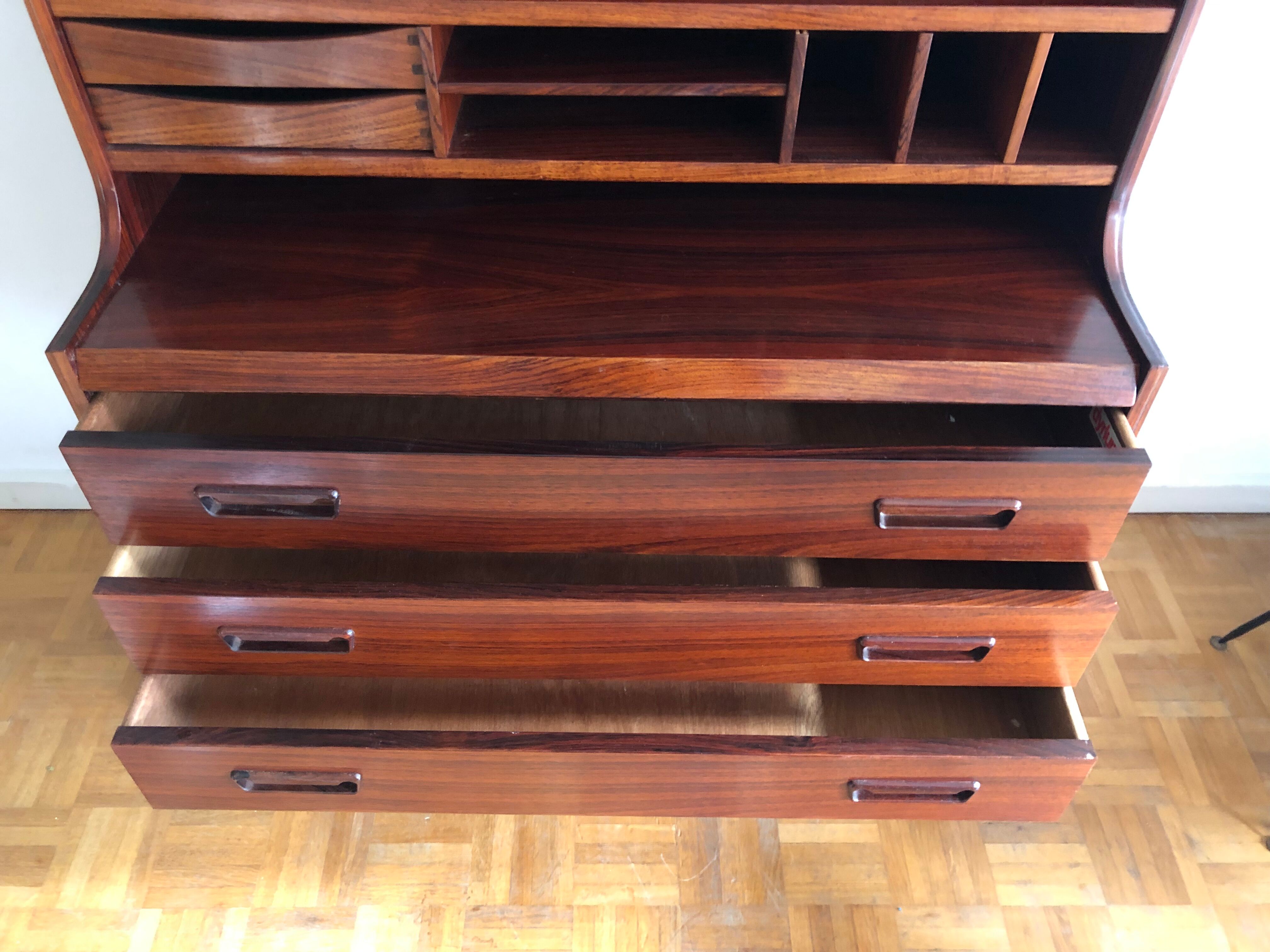 Scandinavian teak secretary desk