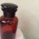 Apothecary bottle, collection pharmacy, amber thick glass