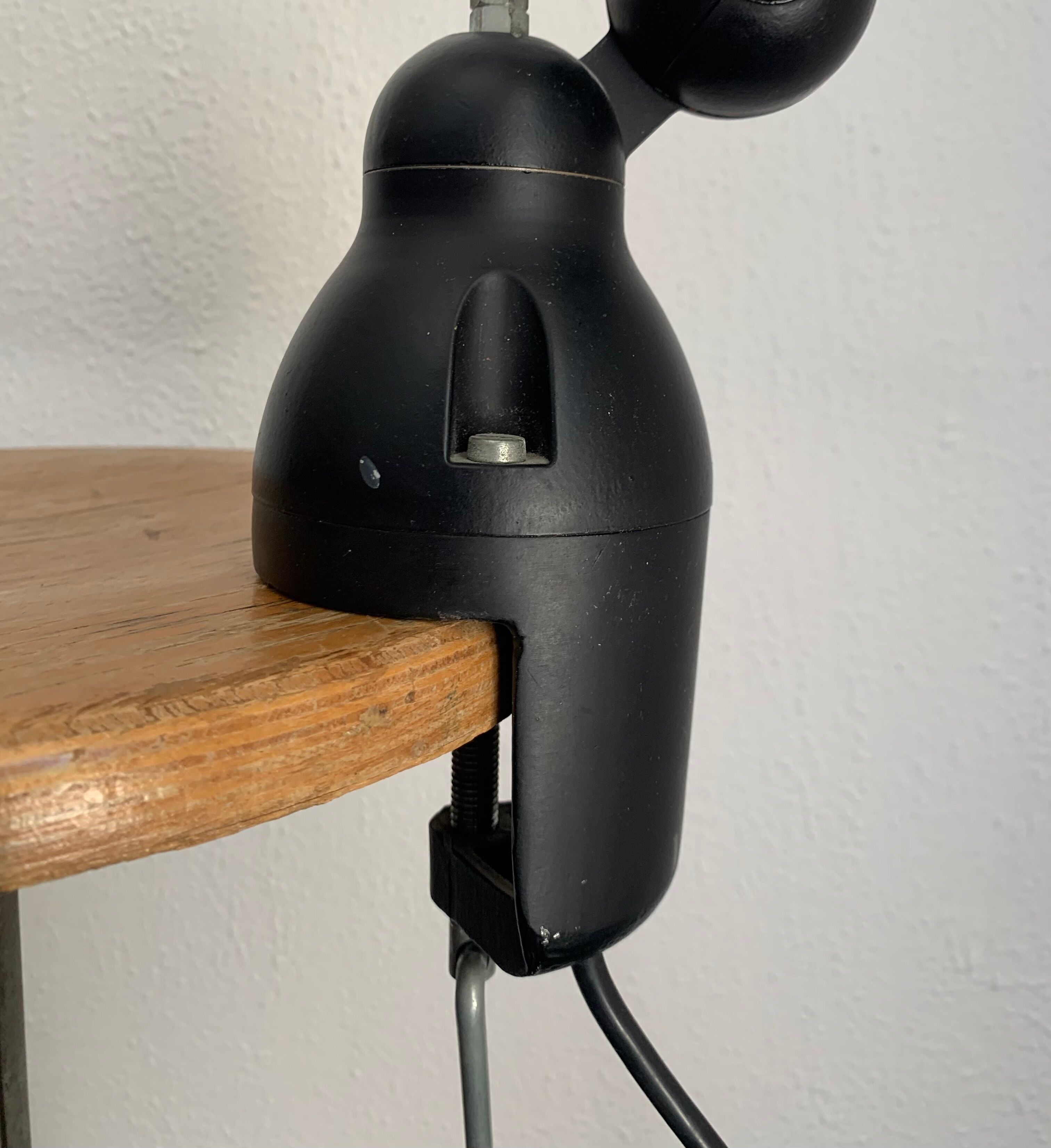 Vintage lamp 1960 Jielde 2 arm black matte original - 100 cm