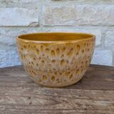 Vintage stoneware salad bowl from Niderviller, Fauve model, 1960s/70s, 24.5cm.
