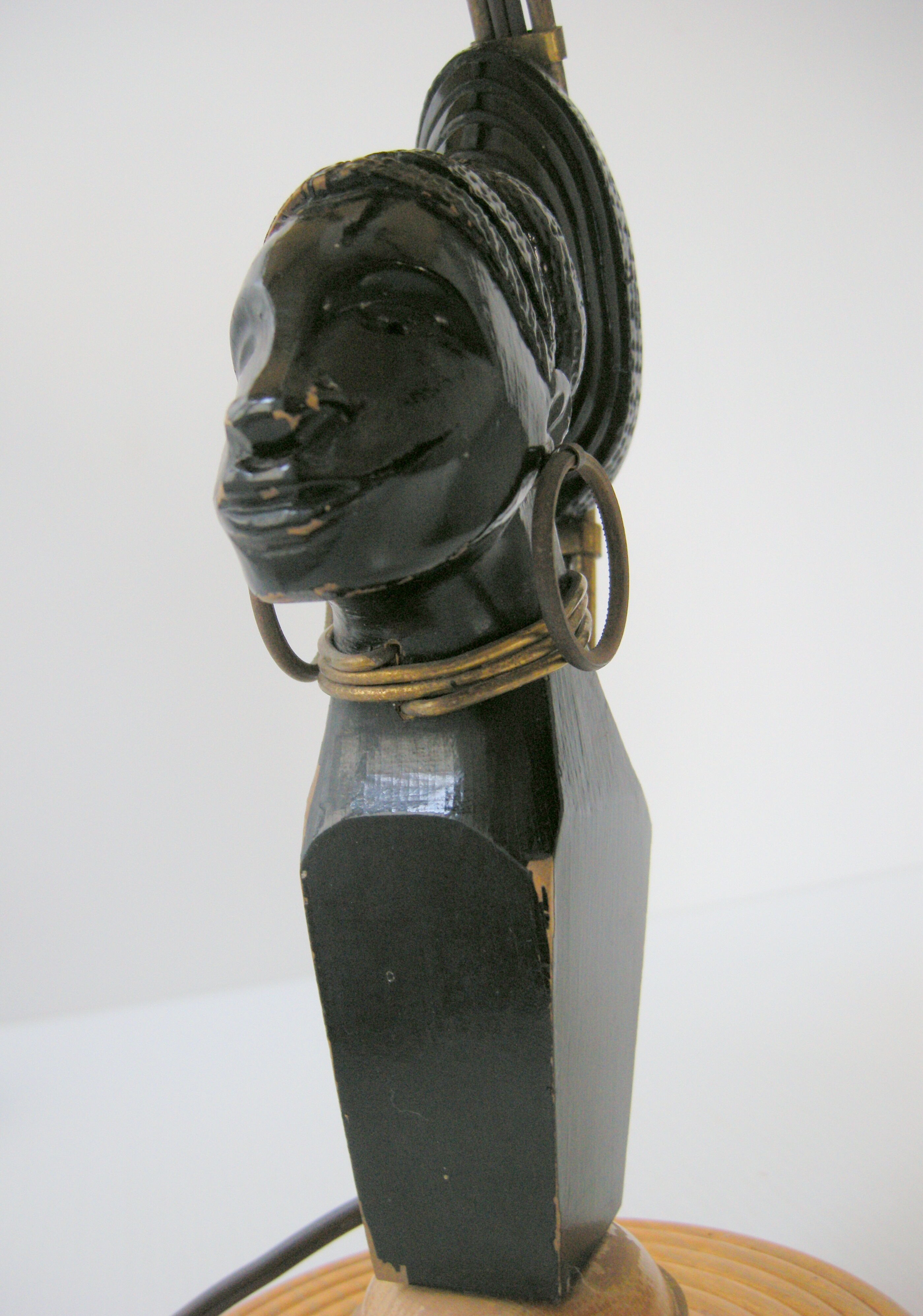 Vintage lamp wood 1950