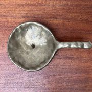 Brutalist Bronze Candle Holder, 1970s
