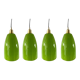 Set of four new electrified green opaline suspensions