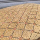 Louis XVI period wooden and velvet ottoman