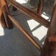 Paire de chaises brutaliste paillées et bois